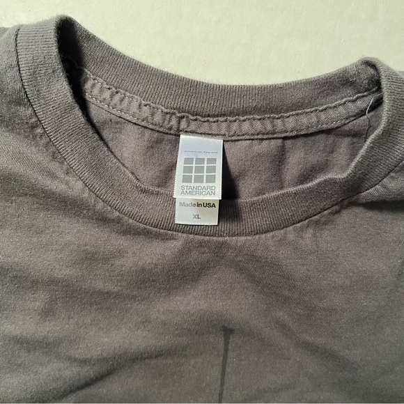 VINTAGE U2 VertigoT-Shirt XL Tour 2005 Gray 2-Sided Cotton American Apparel USA - Picture 5 of 5
